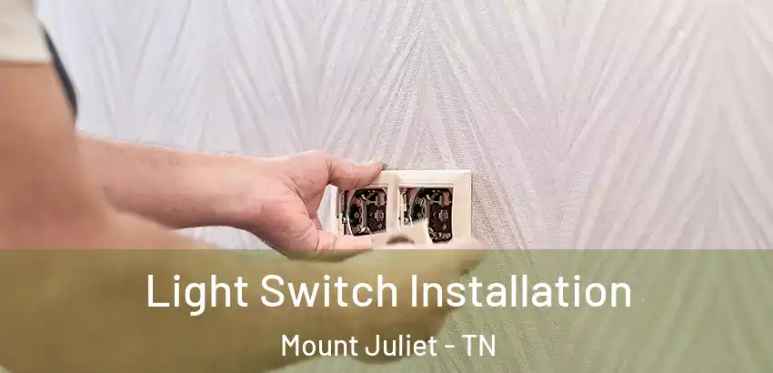  Light Switch Installation Mount Juliet - TN