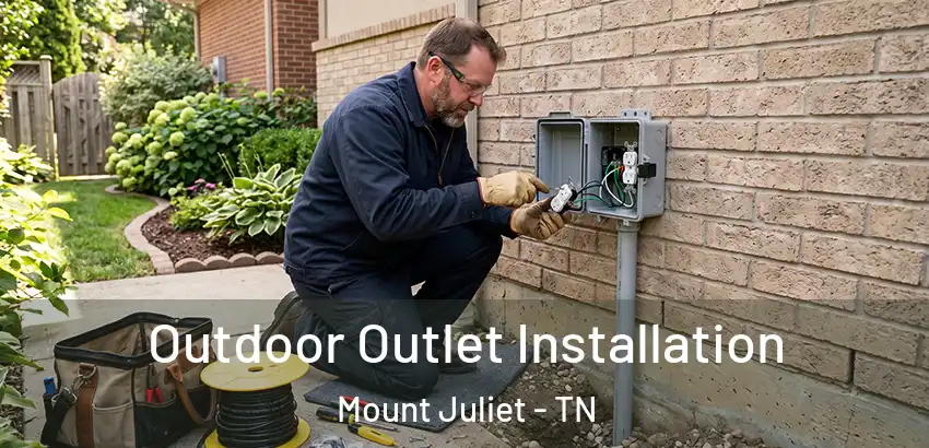  Outdoor Outlet Installation Mount Juliet - TN