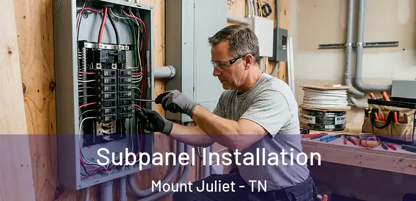  Subpanel Installation Mount Juliet - TN